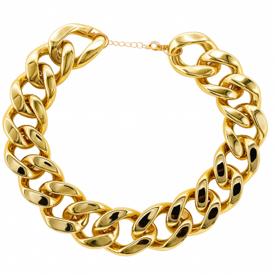 Collar de eslabones gruesos