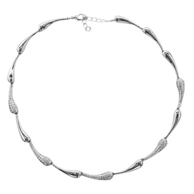 Collar de gota en Rodio