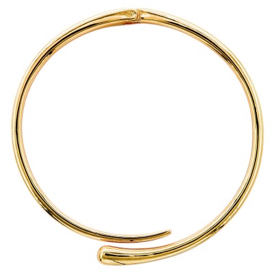 Collar rigido abierto en Rodio