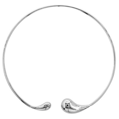 Collar de gota en Rodio