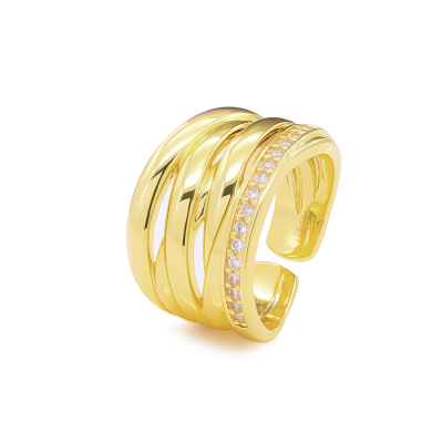 Anillo en covergold rodinado