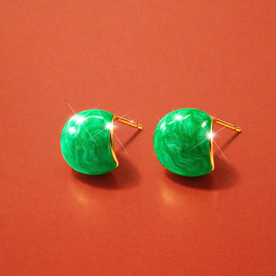 Aretes en covergold Rodinado