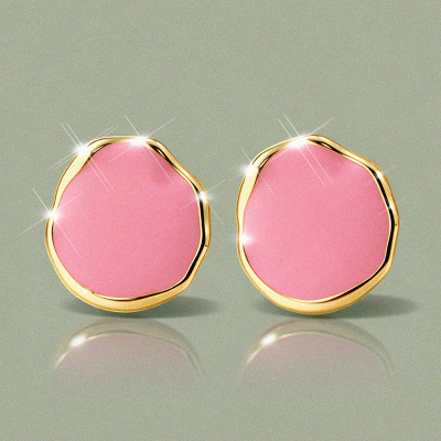 Aretes en covergold Rodinado