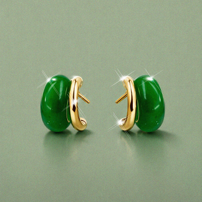 Aretes en covergold Rodinado