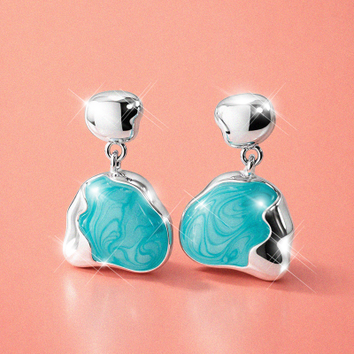 Aretes en covergold Rodinado