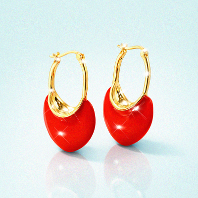 Aretes en covergold Rodinado