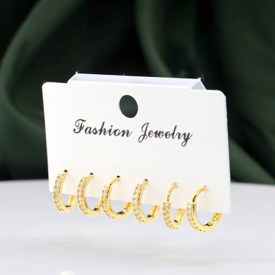 Set x3 de candongas en covergold rodinado