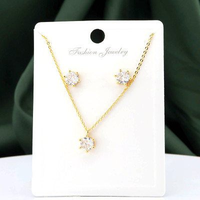 Set en covergold con baño en Rodio