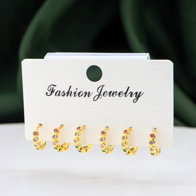 Set x3 de candongas en covergold rodinado