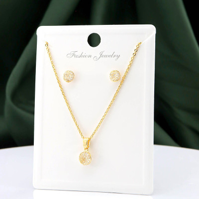 Set en covergold con baño en Rodio