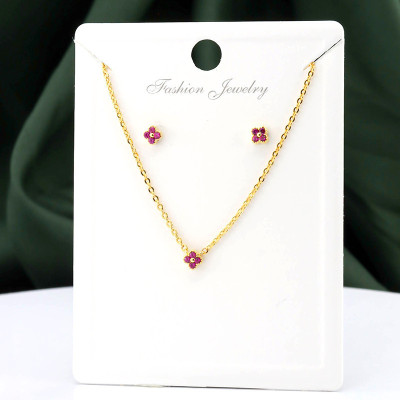 Set en covergold con baño en Rodio