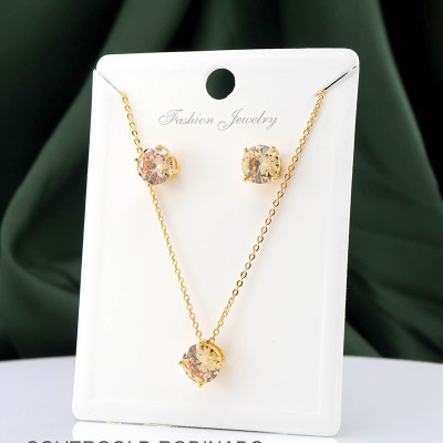 Set en covergold con baño en Rodio