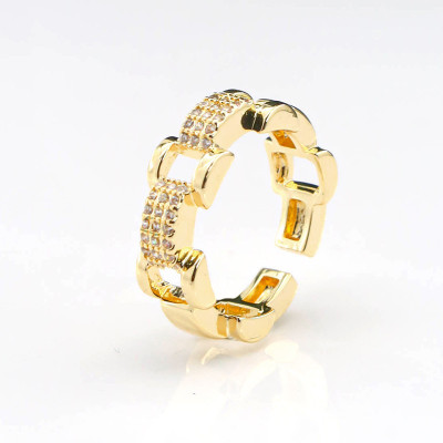 Anillo en covergold Rodinado