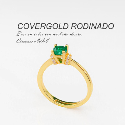 Anillo en covergold Rodinado