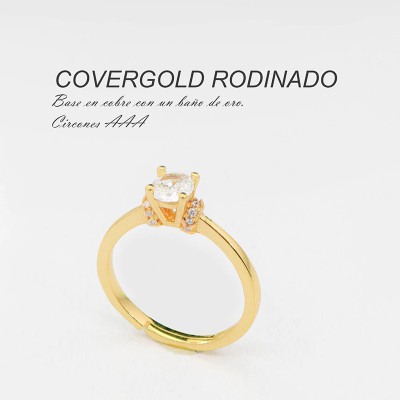 Anillo en covergold Rodinado