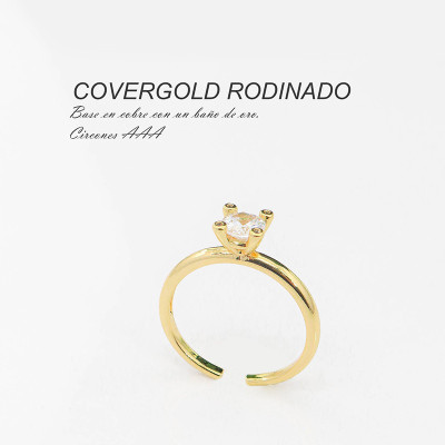 Anillo en covergold Rodinado