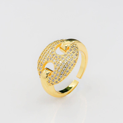 Anillo en covergold Rodinado