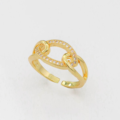 Anillo en covergold Rodinado