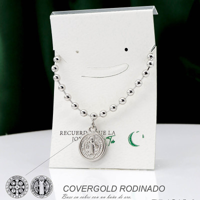 Set de san Benito en covergold Rodinado