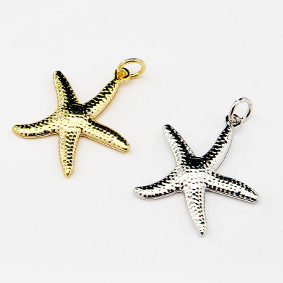 Dije de estrella de mar en covergold Rodinado