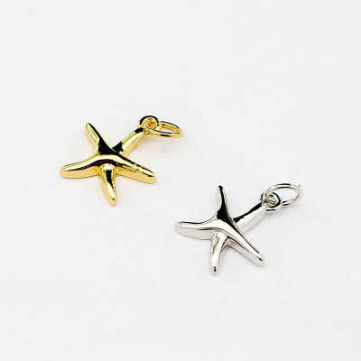Dije de estrella de mar en covergold Rodinado