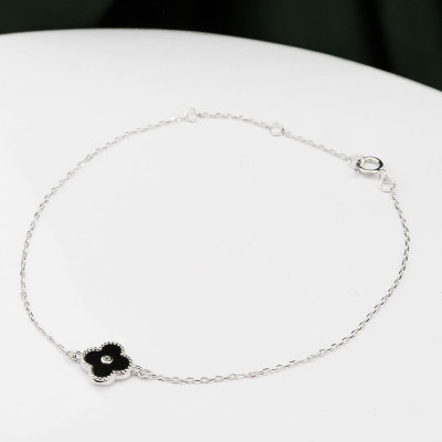 Pulsera en plata ley 925 con baño en Rodio