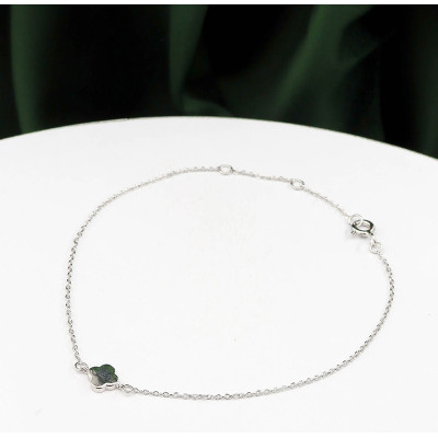 Pulsera en plata ley 925 con baño en Rodio