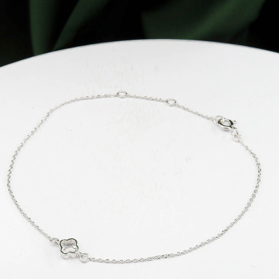 Pulsera en plata ley 925 con baño en Rodio