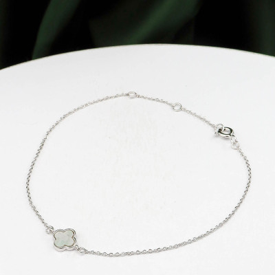 Pulsera en plata ley 925 con baño en Rodio