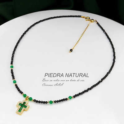 Collar de piedra natural Onix