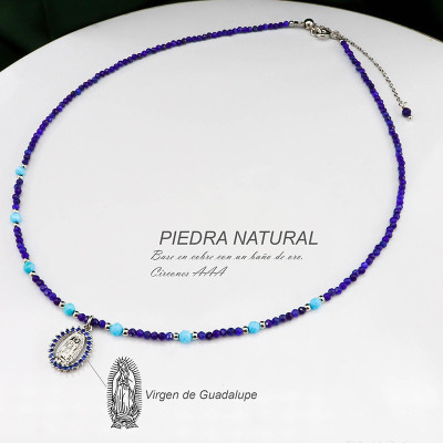 Collar de piedra natural Lapislazuli