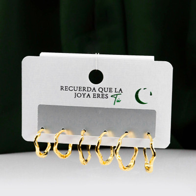 Set de Candongas x3 en Covergold Rodinado