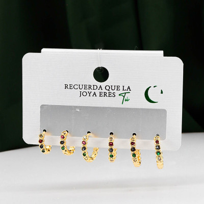 Set de Candongas x3 en Covergold Rodinado