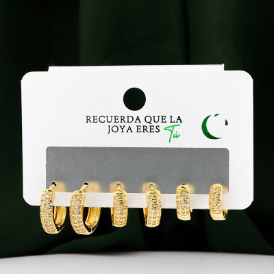 Set de Candongas x3 en Covergold Rodinado