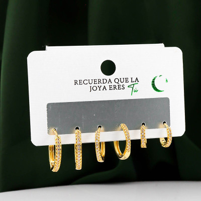 Set de Candongas x3 en Covergold Rodinado