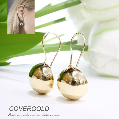 Arete colgante chunky en covergold