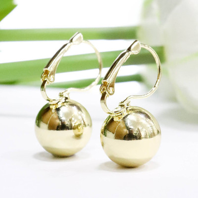 Aretes lagrima chunky en covergold