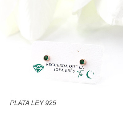 Aretes en plata ley 925