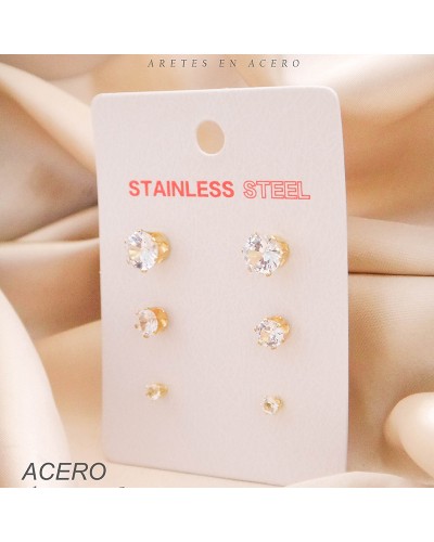 Set De Aretes En Covergold