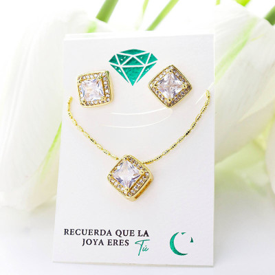 Collar con dije en covergold