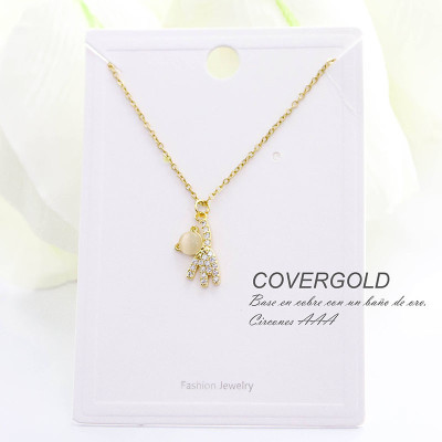 Collar de oso en covergold