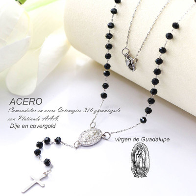 camándula de la virgen en acero