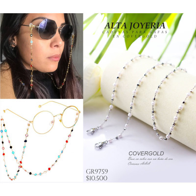 Cadena para gafas en covergold