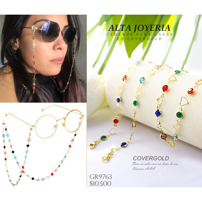 Cadena para gafas en covergold