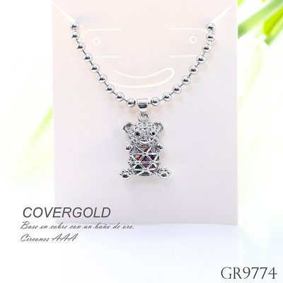 Collar de oso en covergold