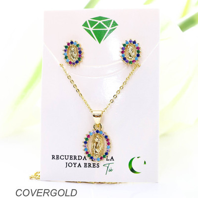 Set de la virgen de Guadalupe en covergold