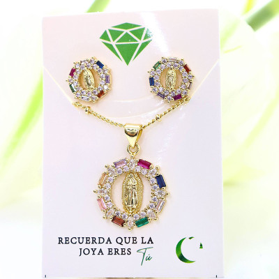 Set de la virgen de Guadalupe en covergold