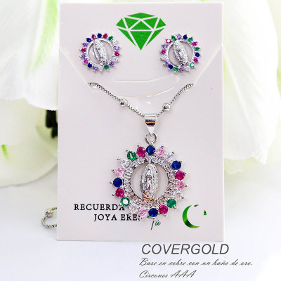 Set de la virgen de Guadalupe en covergold