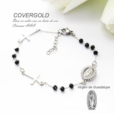 Pulsera de la virgen de Guadalupe en covergold