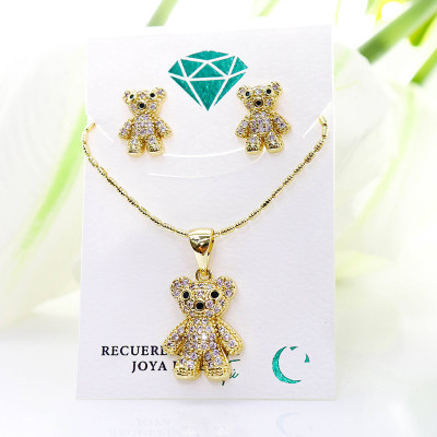 Collar de oso  en covergold